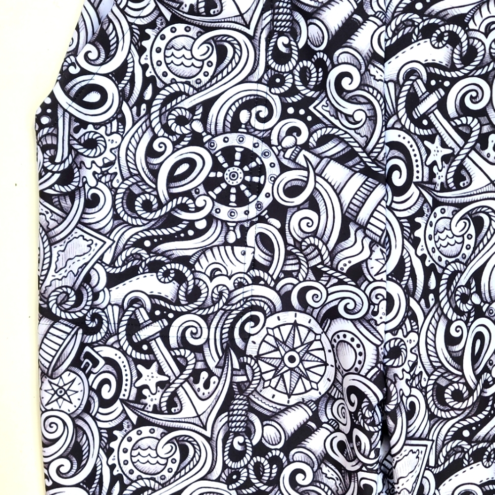 Black Milk cuffed Pants - nautical size small